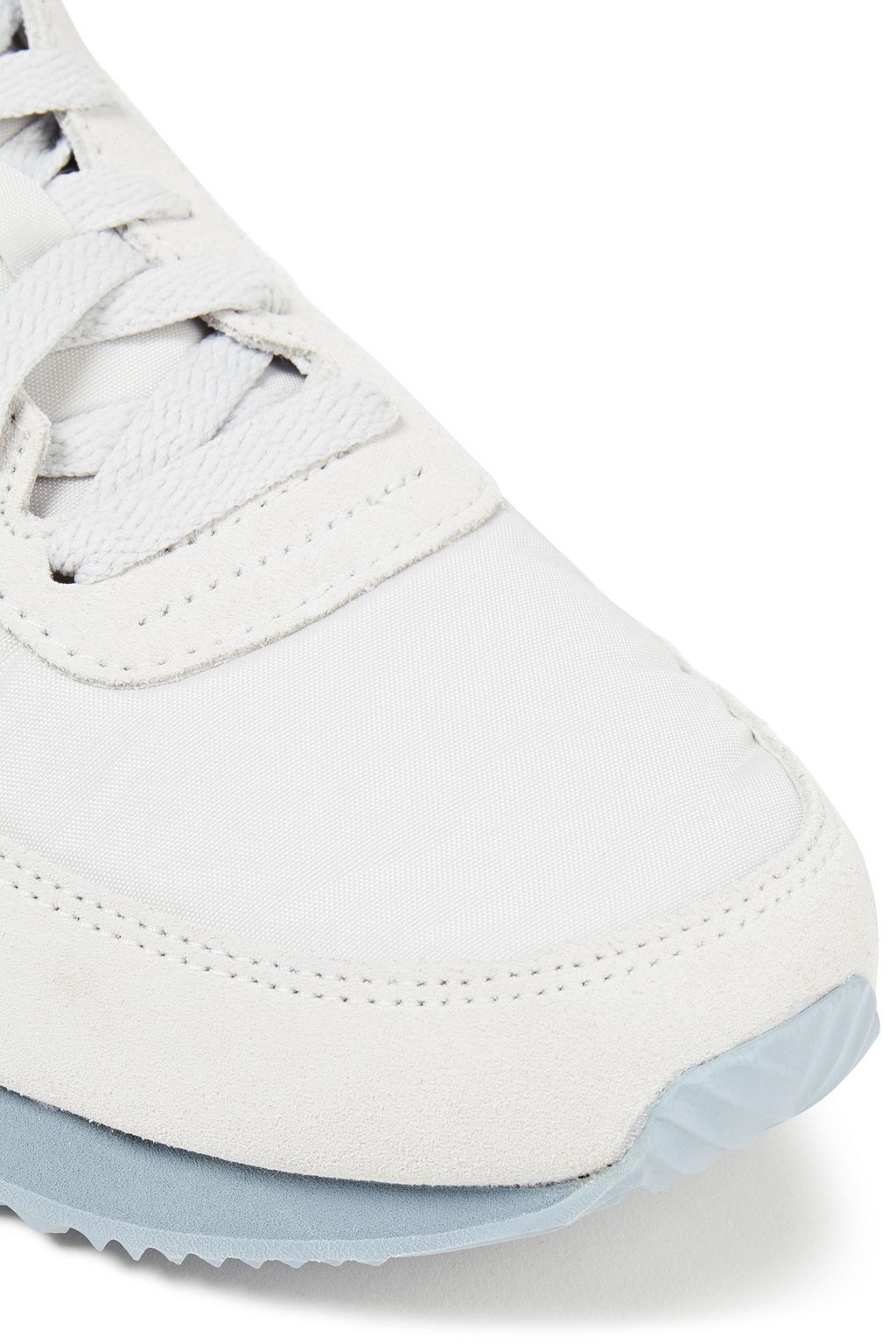 NEW BALANCE Leather and suede-trimmed shell sneakers
