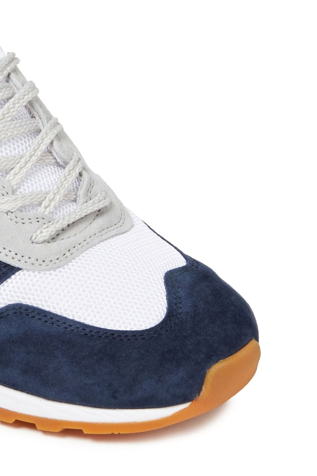 NEW BALANCE Leather-trimmed suede and mesh sneakers