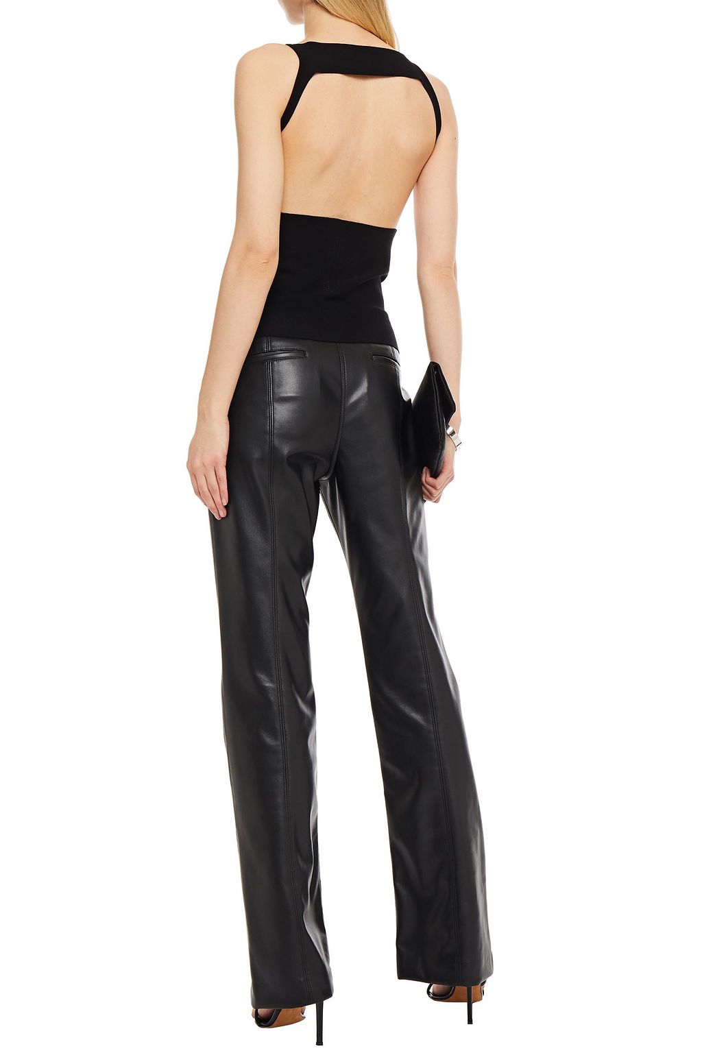 RICK OWENS Open-back stretch-knit top