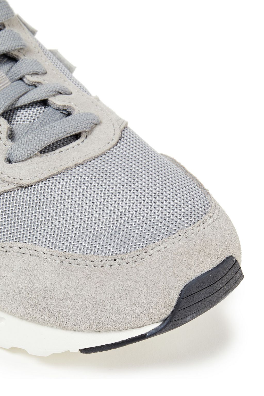 NEW BALANCE Leather-trimmed suede and mesh sneakers