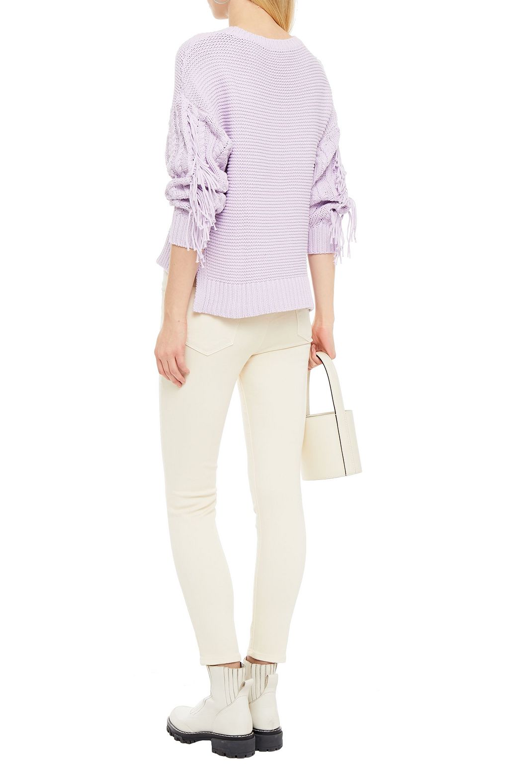 J BRAND Coated printed high-rise skinny jeans