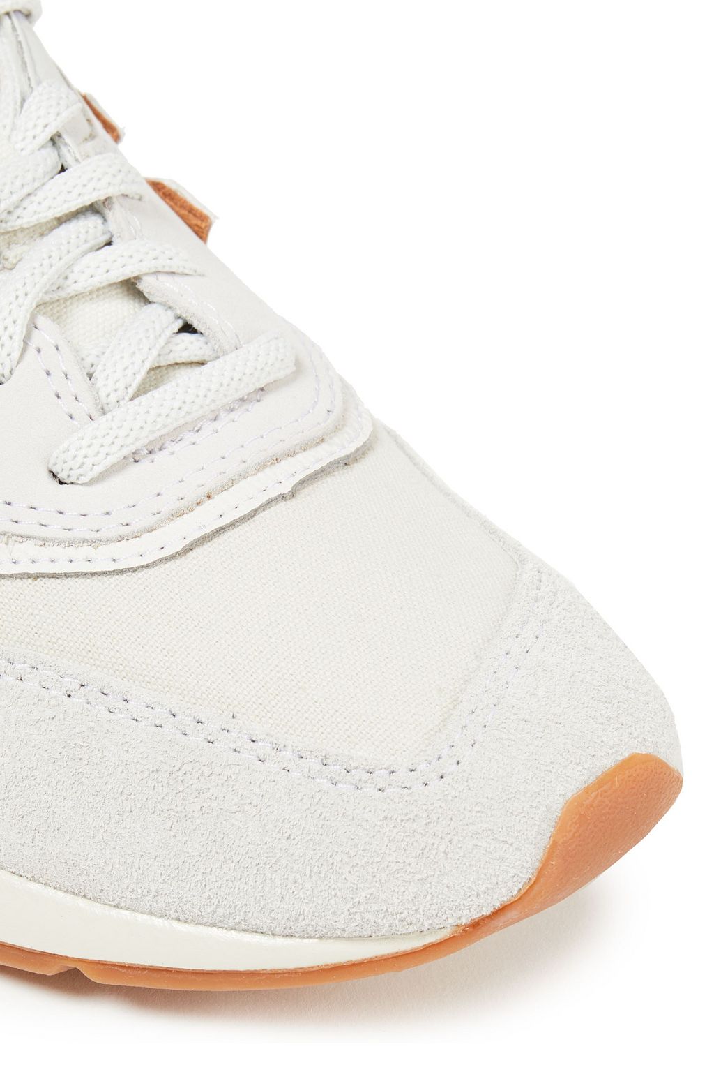 Off-white Canvas, leather and suede sneakers | Sale up to 70% off | THE OUTNET | NEW BALANCE 