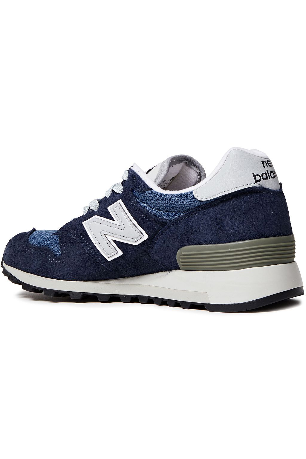 NEW BALANCE Sneakers aus Veloursleder und Canvas mit Lederbesatz
