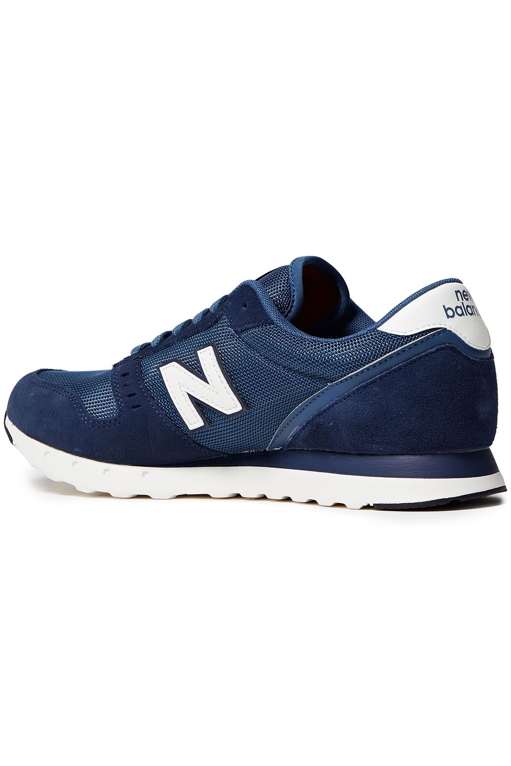 NEW BALANCE Leather-trimmed suede and mesh sneakers