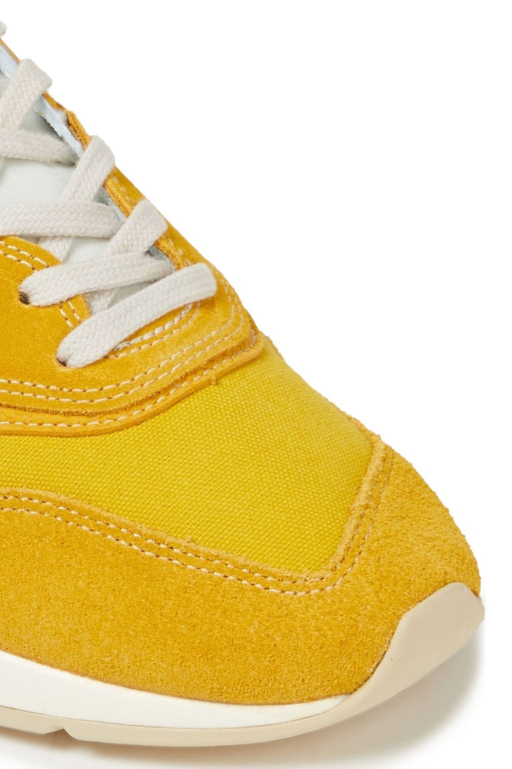 NEW BALANCE Canvas, leather and suede sneakers