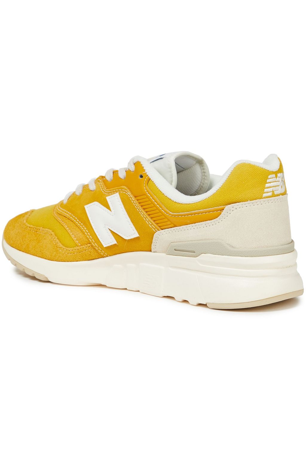 NEW BALANCE Canvas, leather and suede sneakers