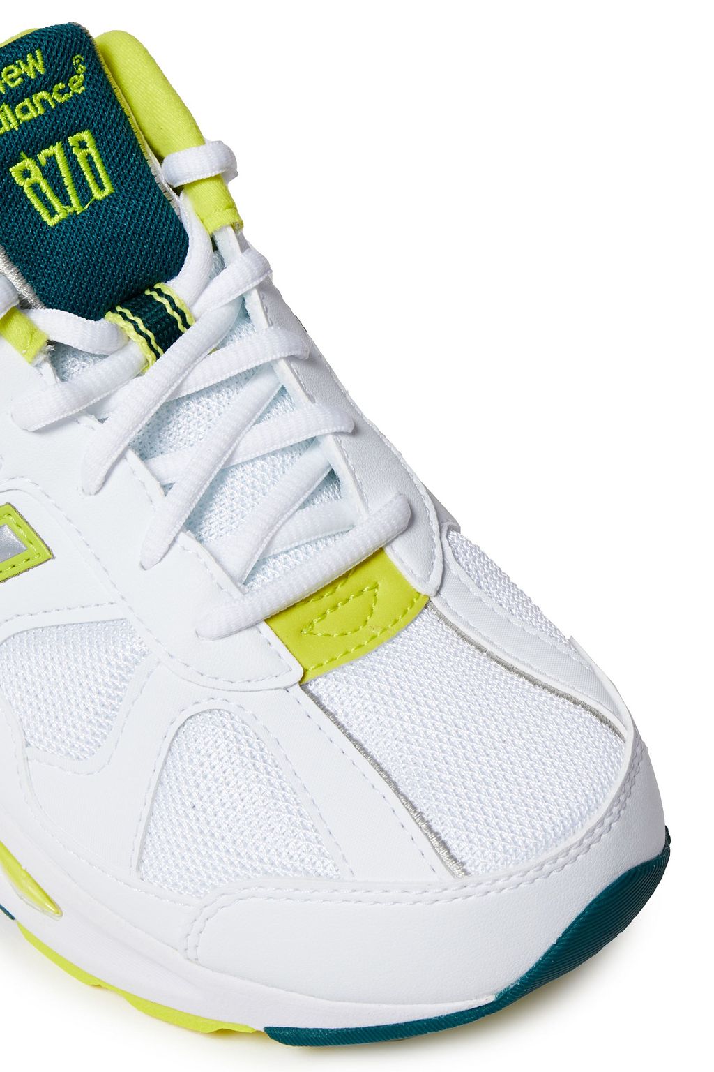 NEW BALANCE Suede-trimmed mesh and leather sneakers