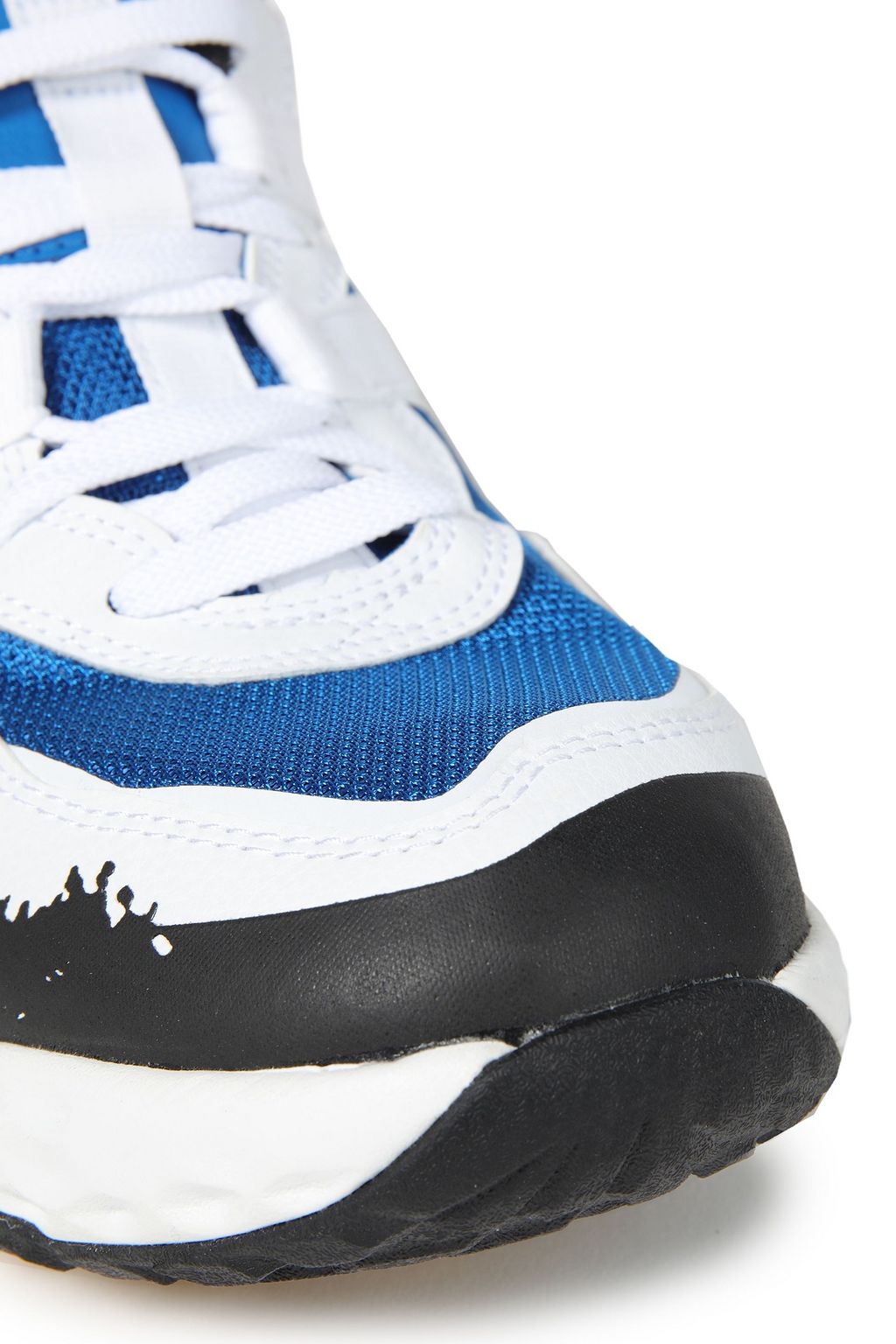 NEW BALANCE Bedruckte Sneakers aus Mesh mit Kunstleder- und Velourslederbesatz