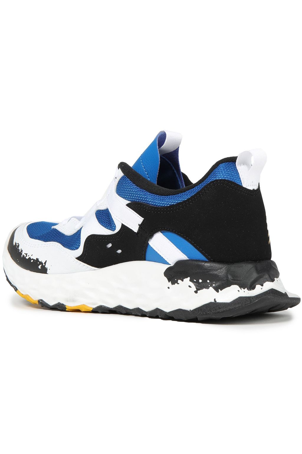 NEW BALANCE Bedruckte Sneakers aus Mesh mit Kunstleder- und Velourslederbesatz
