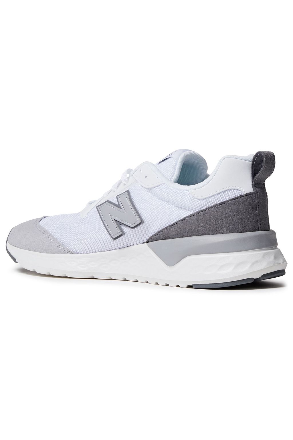 NEW BALANCE Faux suede and mesh sneakers
