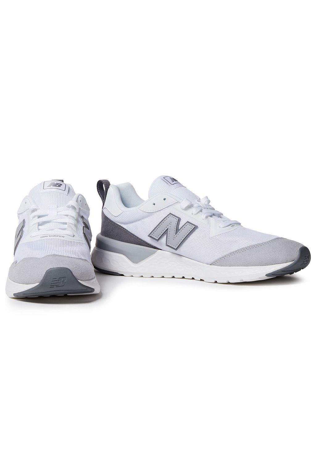 NEW BALANCE Faux suede and mesh sneakers