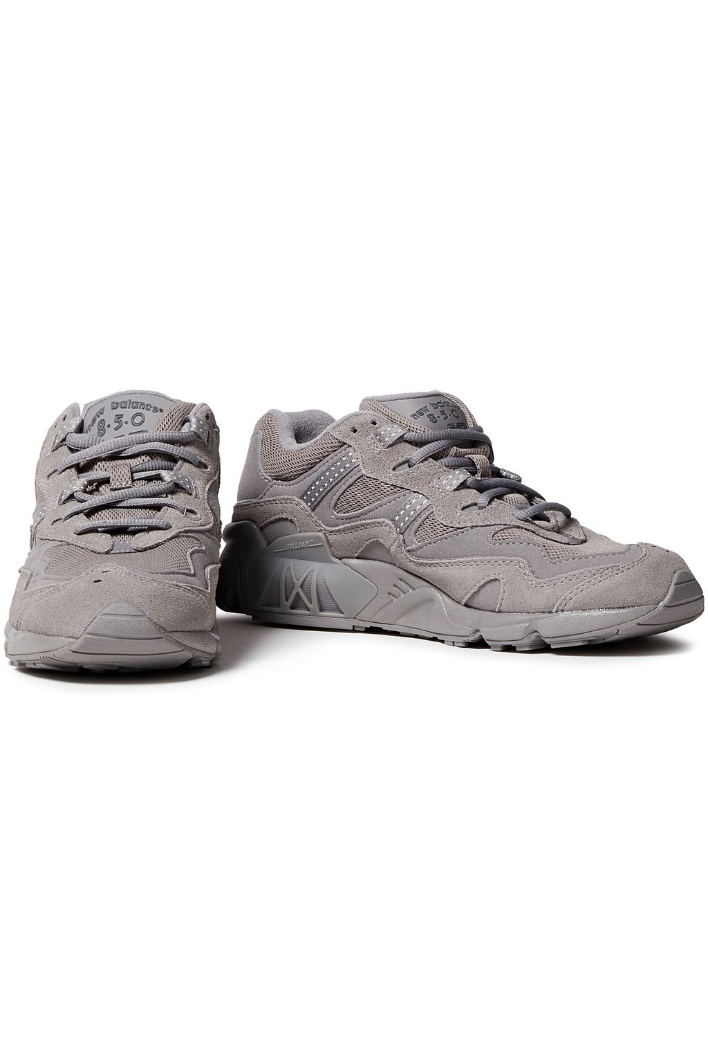 NEW BALANCE Suede and mesh sneakers