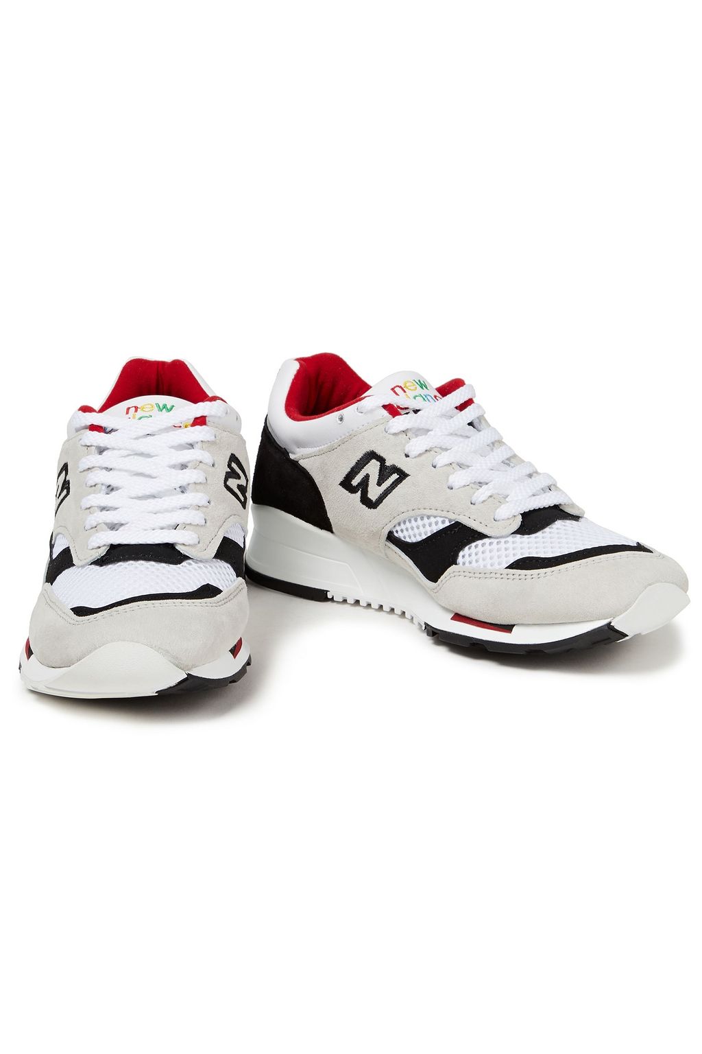 NEW BALANCE Sneakers aus Veloursleder und Mesh mit Stickereien