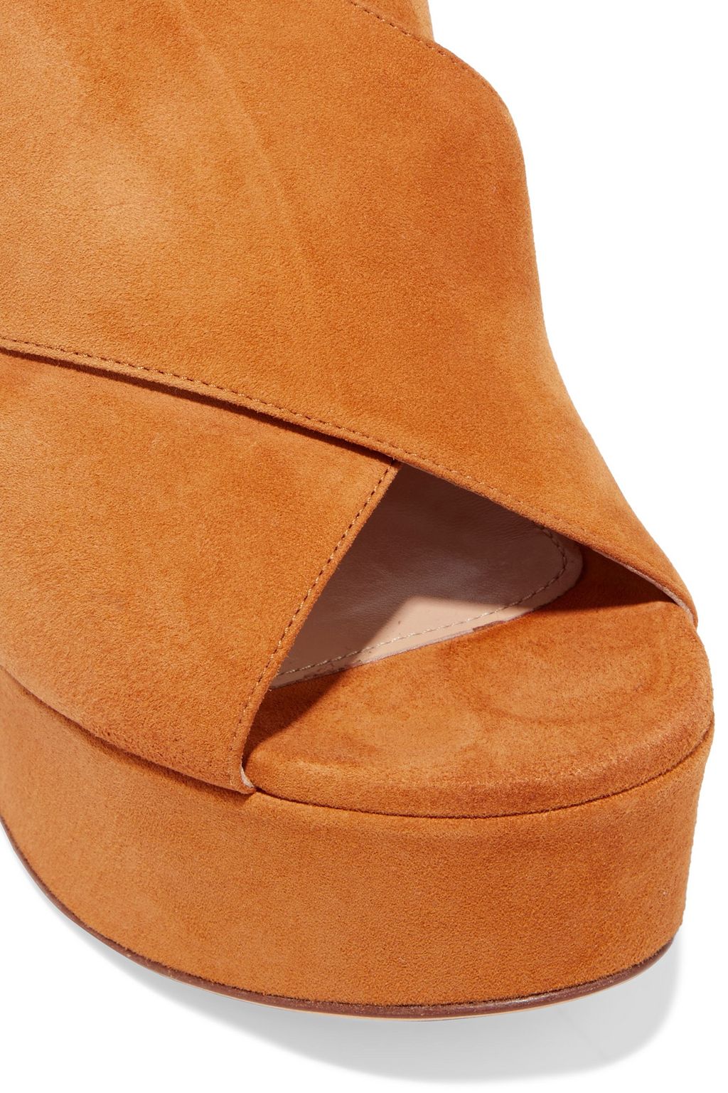 SERGIO ROSSI Alma suede wedge sandals