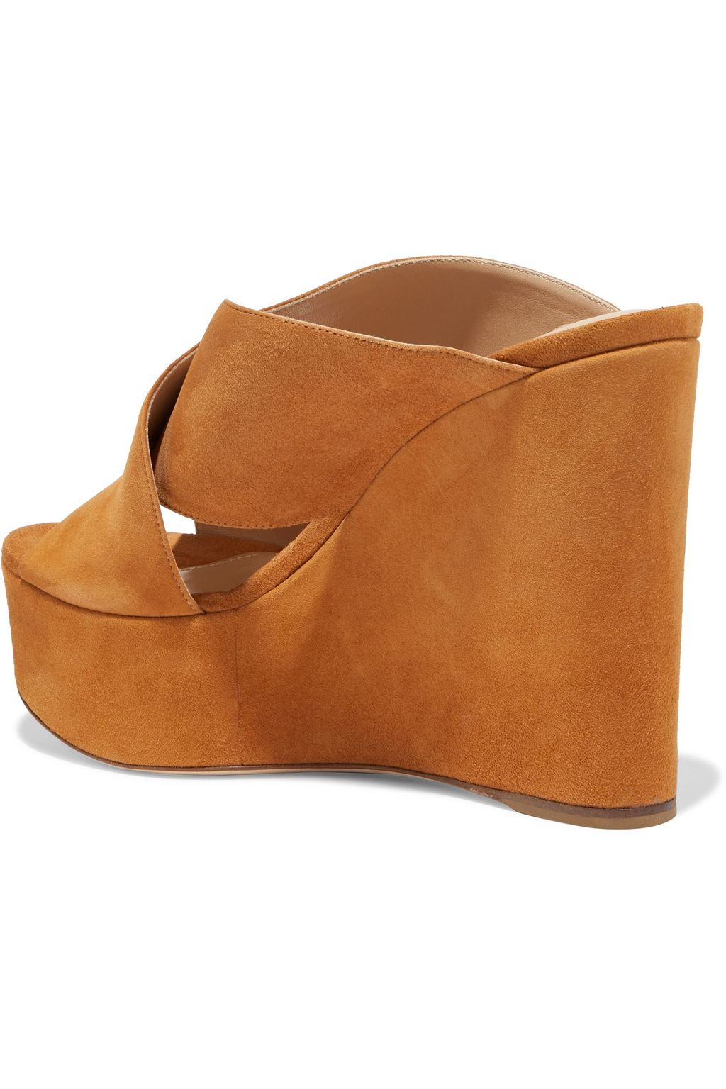 SERGIO ROSSI Alma suede wedge sandals