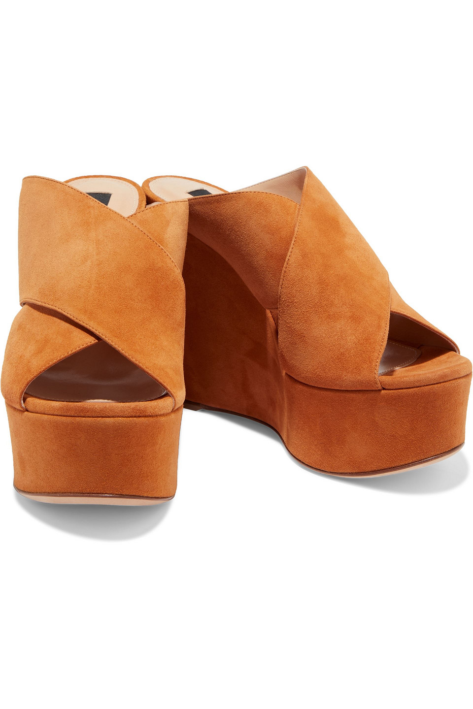tan suede wedge sandals