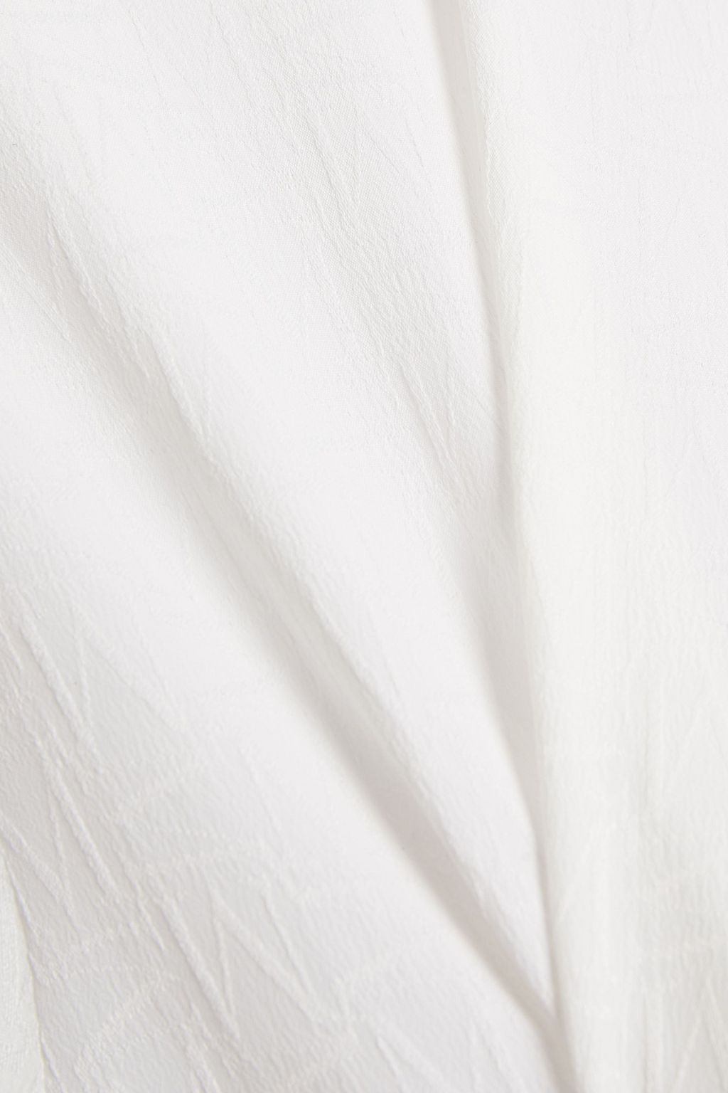 MSGM Ruffle-trimmed jacquard shirt