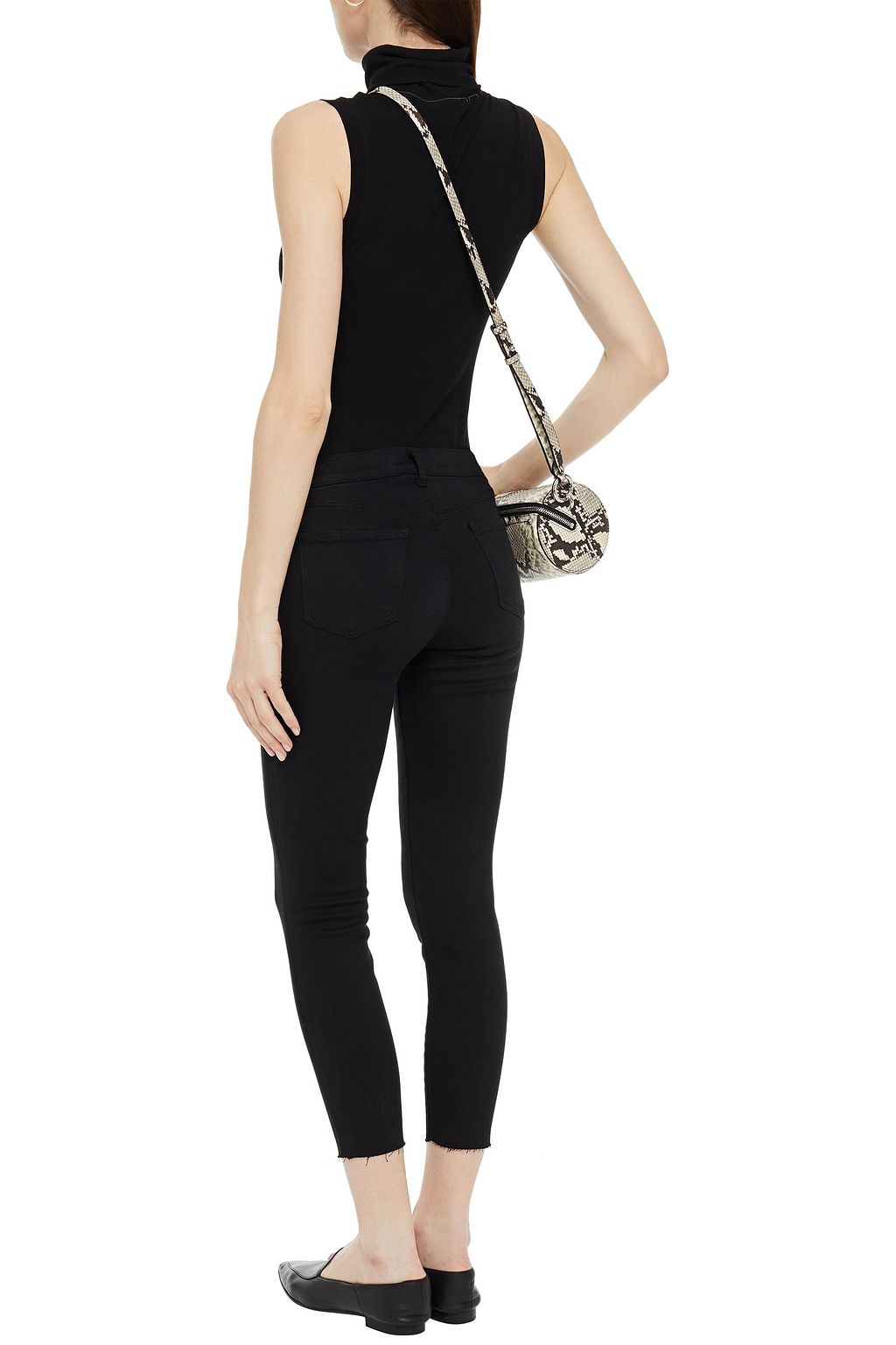 J BRAND Cropped mid-rise skinny jeans