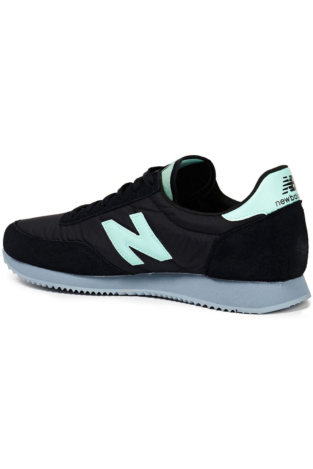 NEW BALANCE Leather-trimmed suede and shell sneakers
