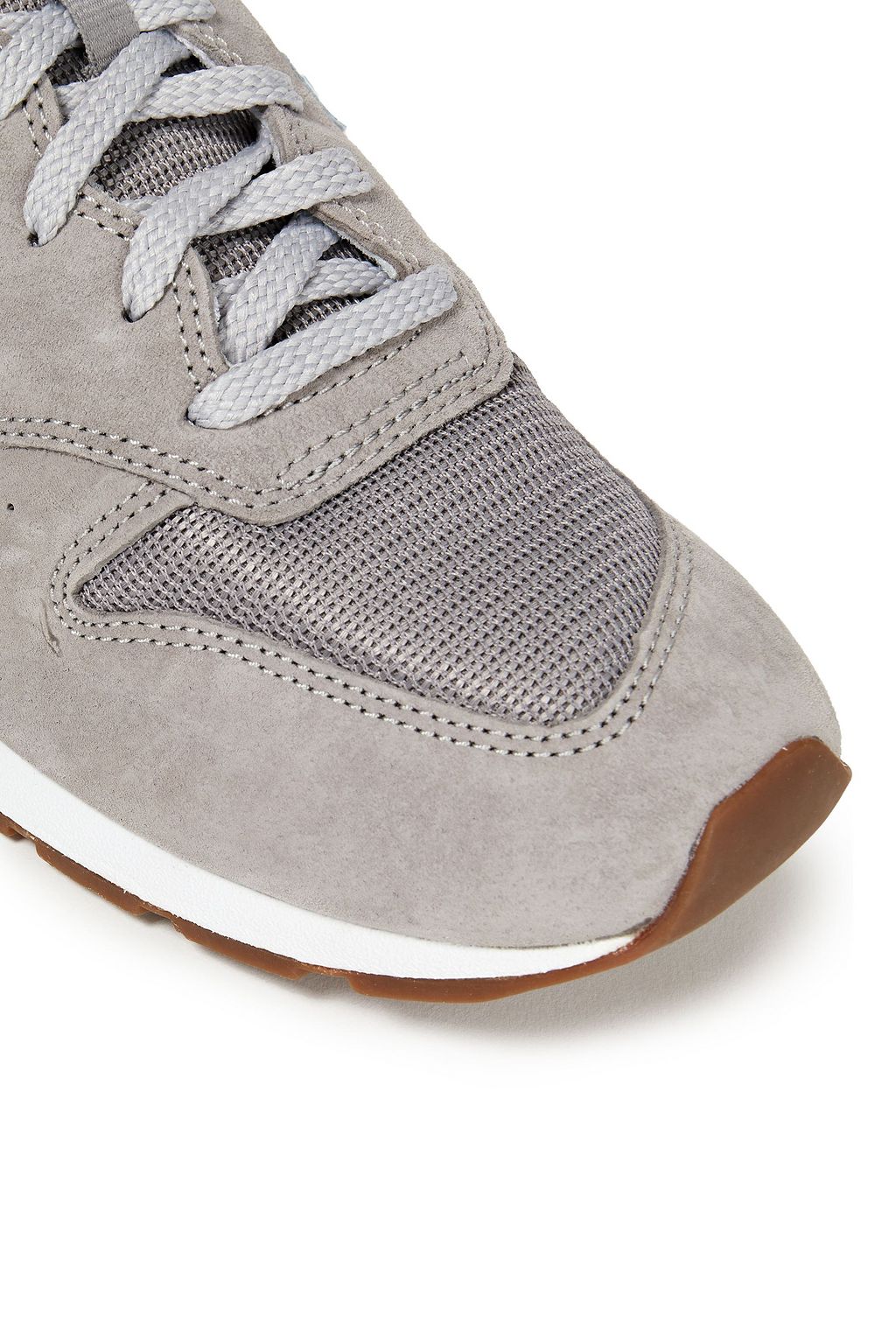 NEW BALANCE Sneakers aus Veloursleder und Mesh mit Lacklederbesatz