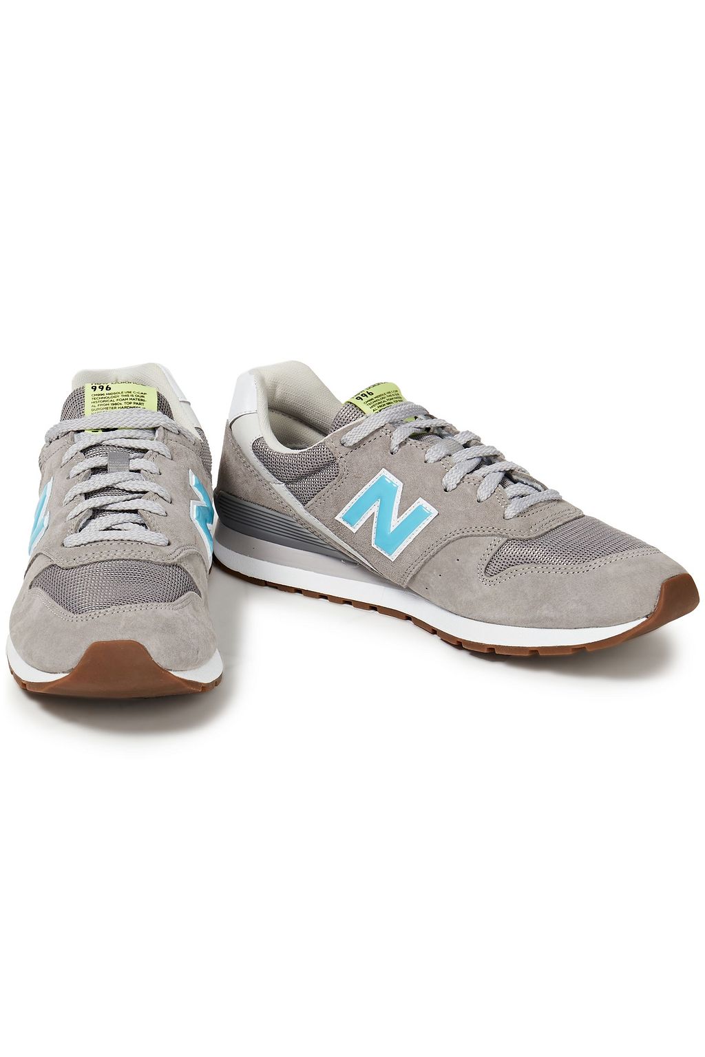 NEW BALANCE Sneakers aus Veloursleder und Mesh mit Lacklederbesatz