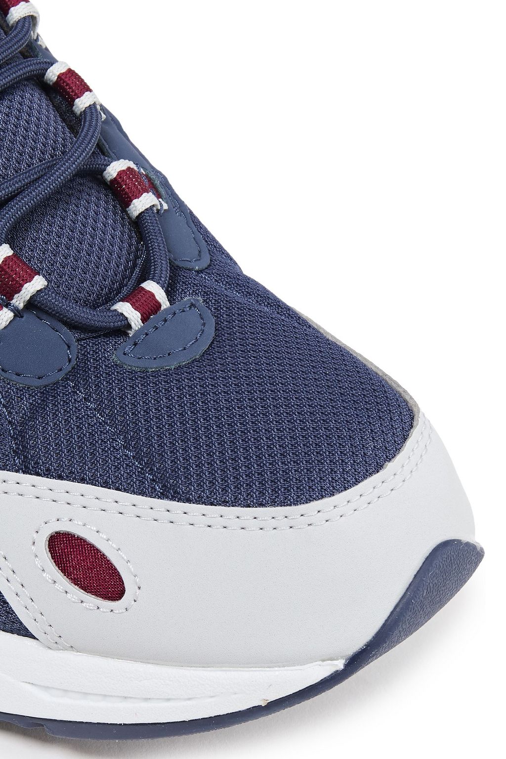 NEW BALANCE Leather-trimmed suede and mesh sneakers