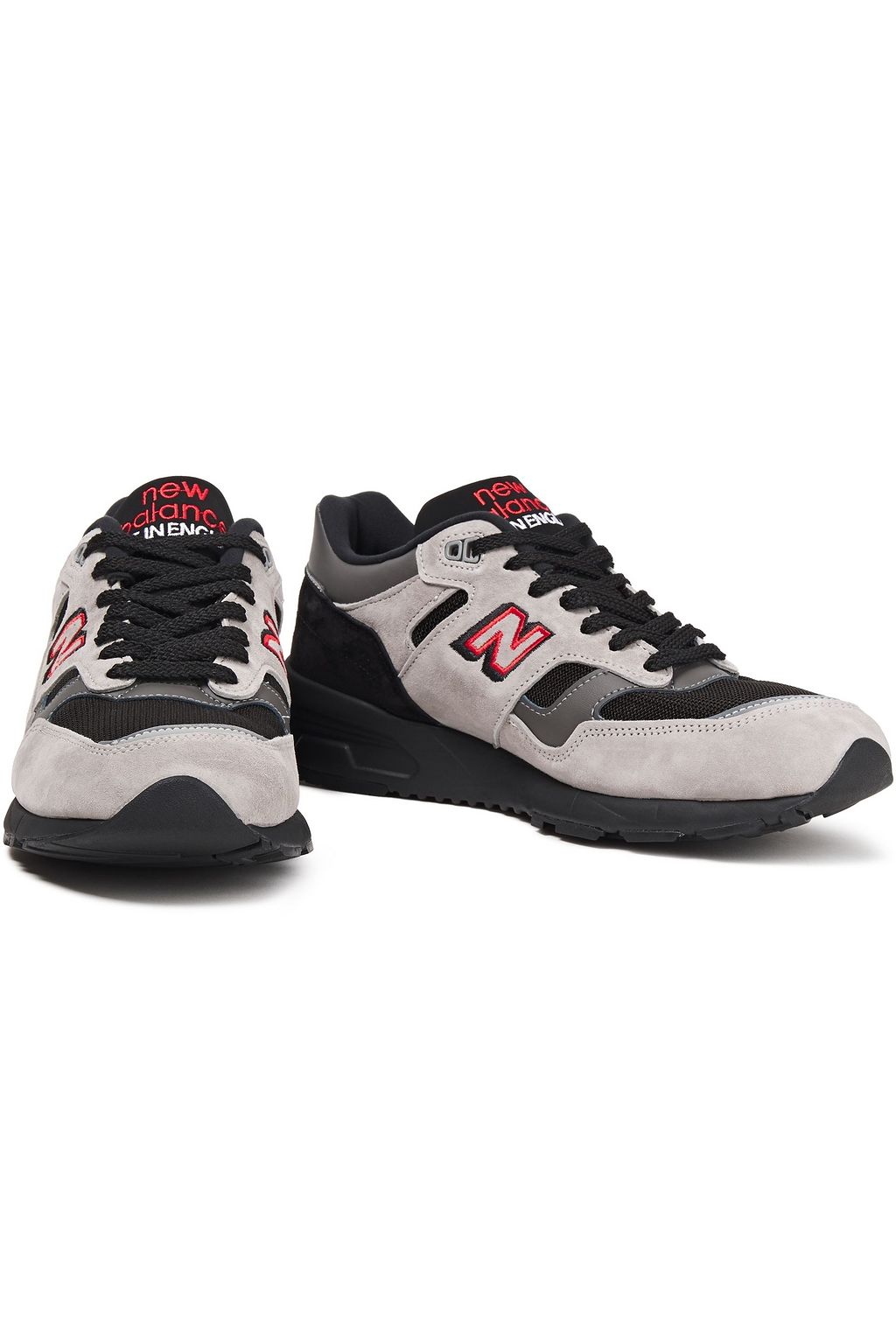 NEW BALANCE Sneakers aus Mesh und Veloursleder mit Lederbesatz