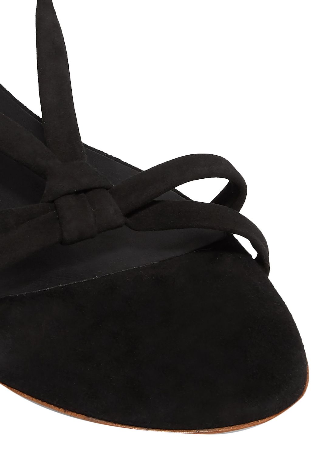 GABRIELA HEARST Leather-trimmed suede sandals