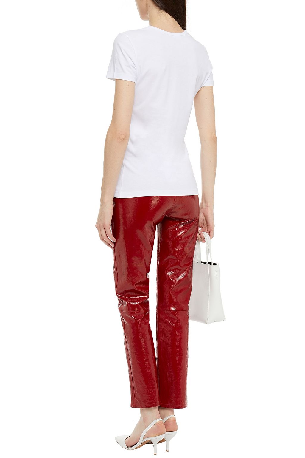 LOVE MOSCHINO Printed stretch-cotton jersey T-shirt