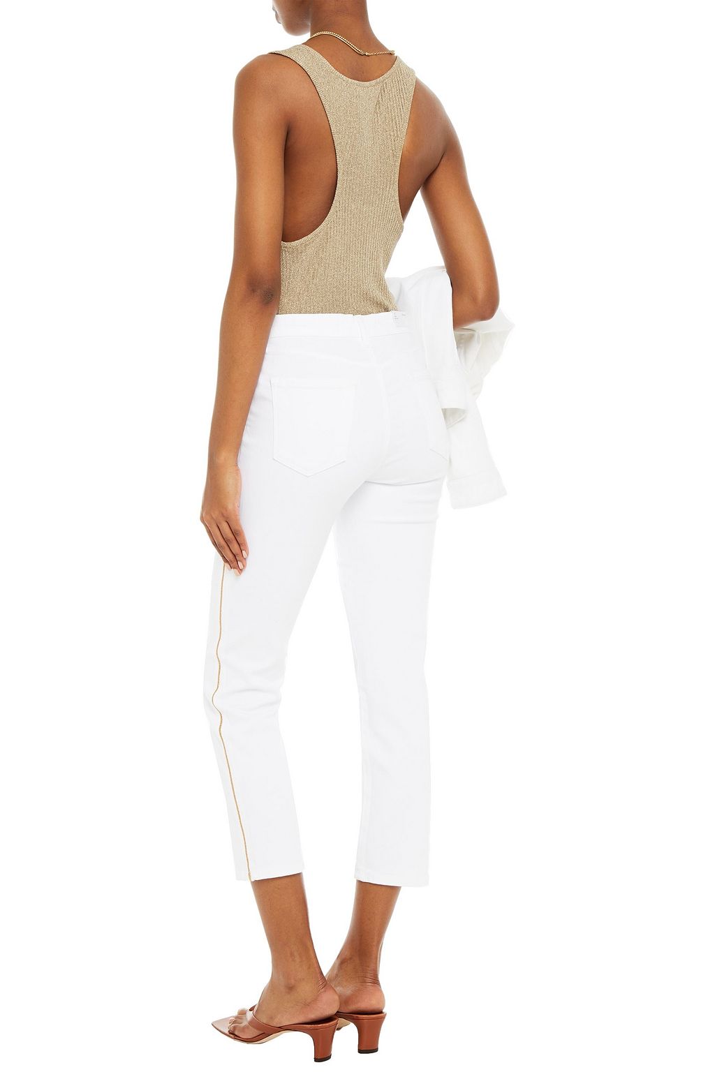J BRAND Ruby cropped high-rise slim-leg jeans