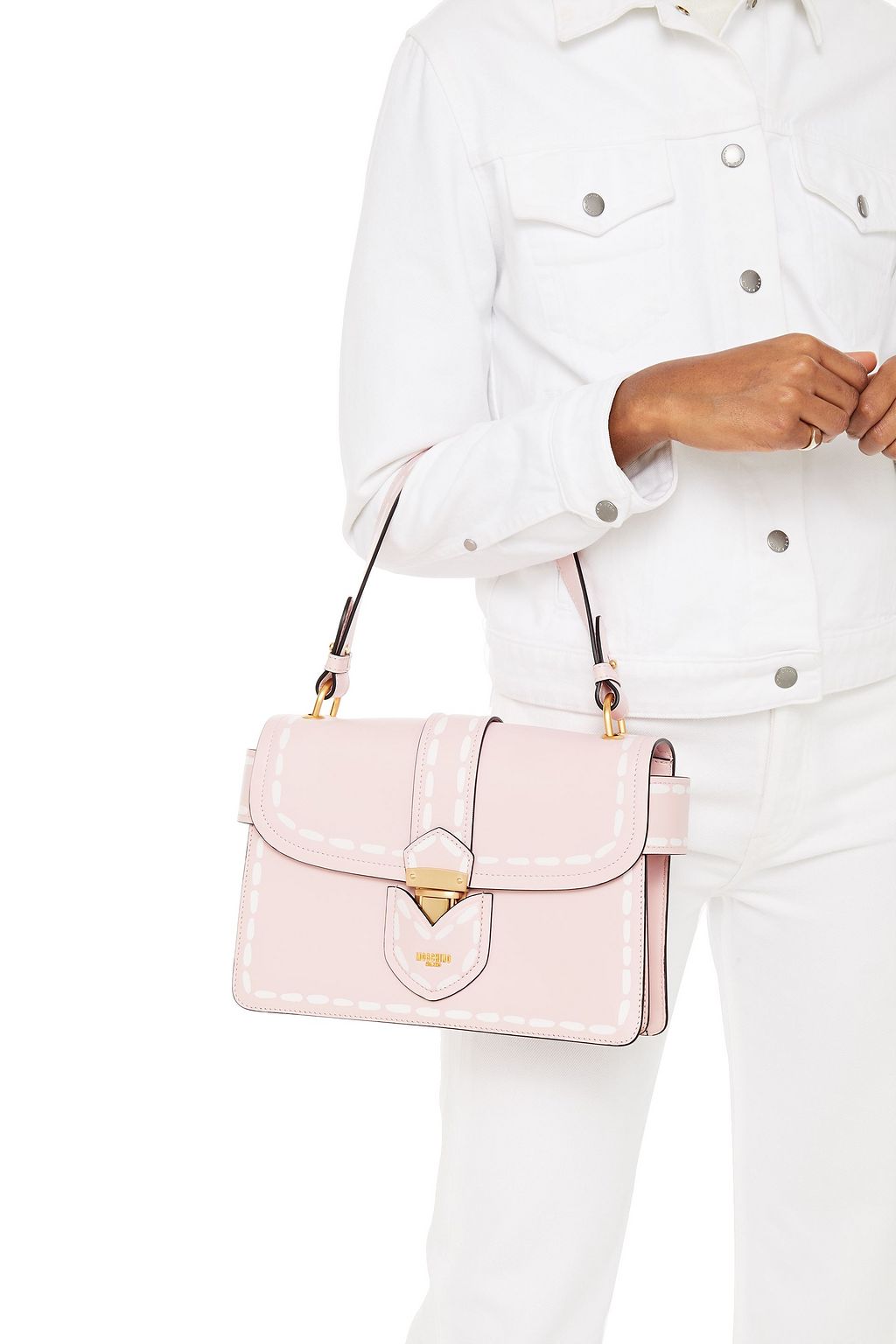 MOSCHINO Printed leather shoulder bag