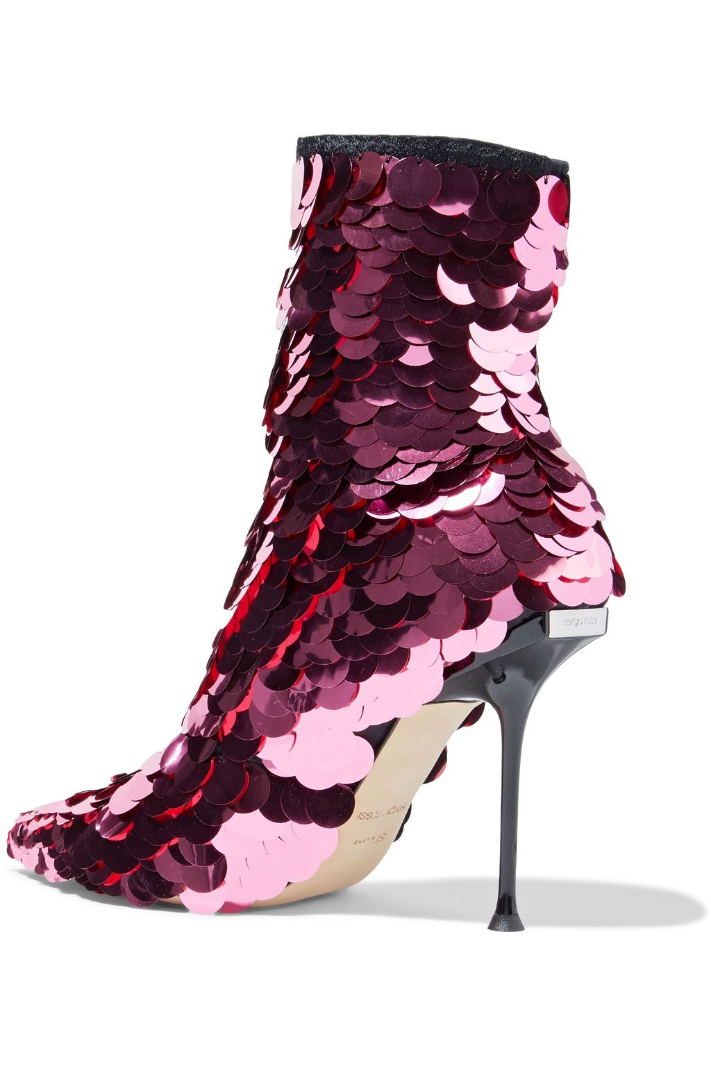 SERGIO ROSSI sr Milano sequined silk-organza sock boots