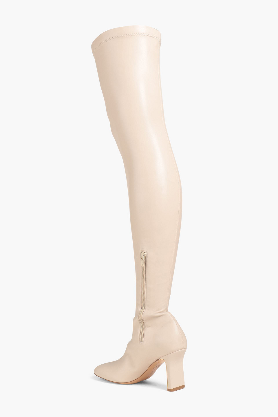  Stella Mccartney - Ivy Overknees Aus Stretch-kunstleder - Neutral - Eu 36 