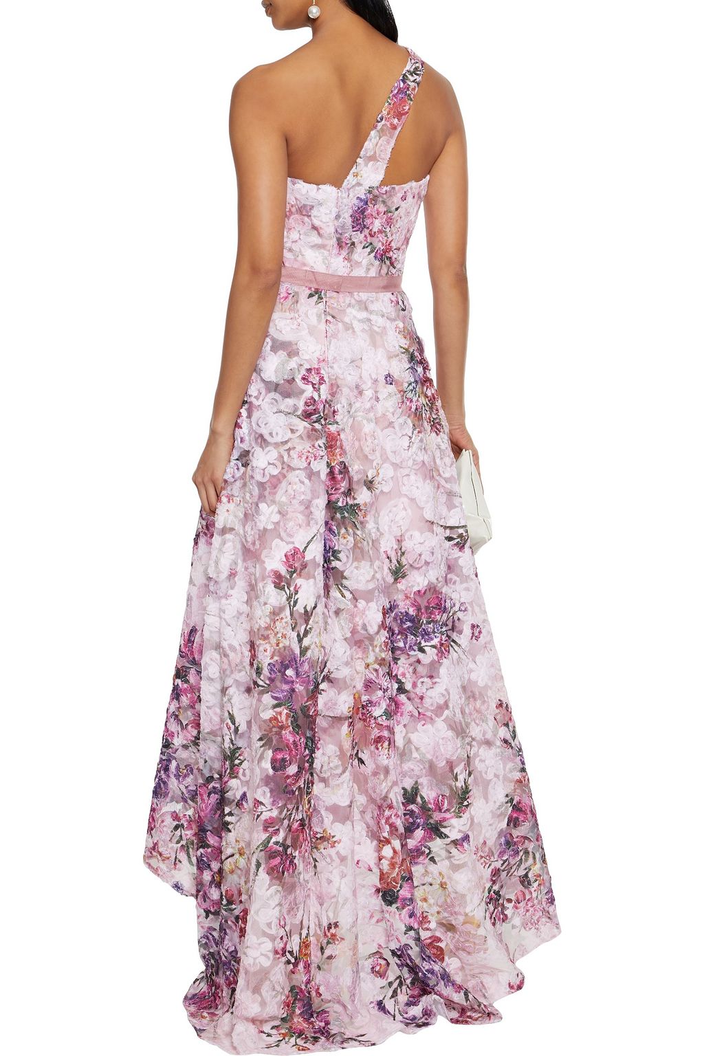 marchesa notte floral tulle mermaid gown