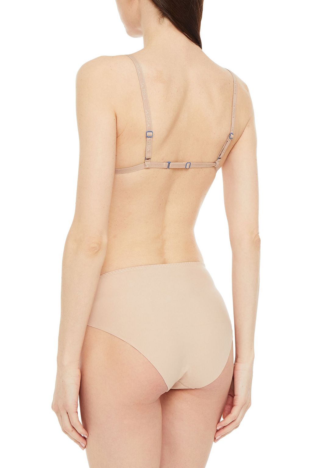 LA PERLA Stretch silk-satin triangle bra