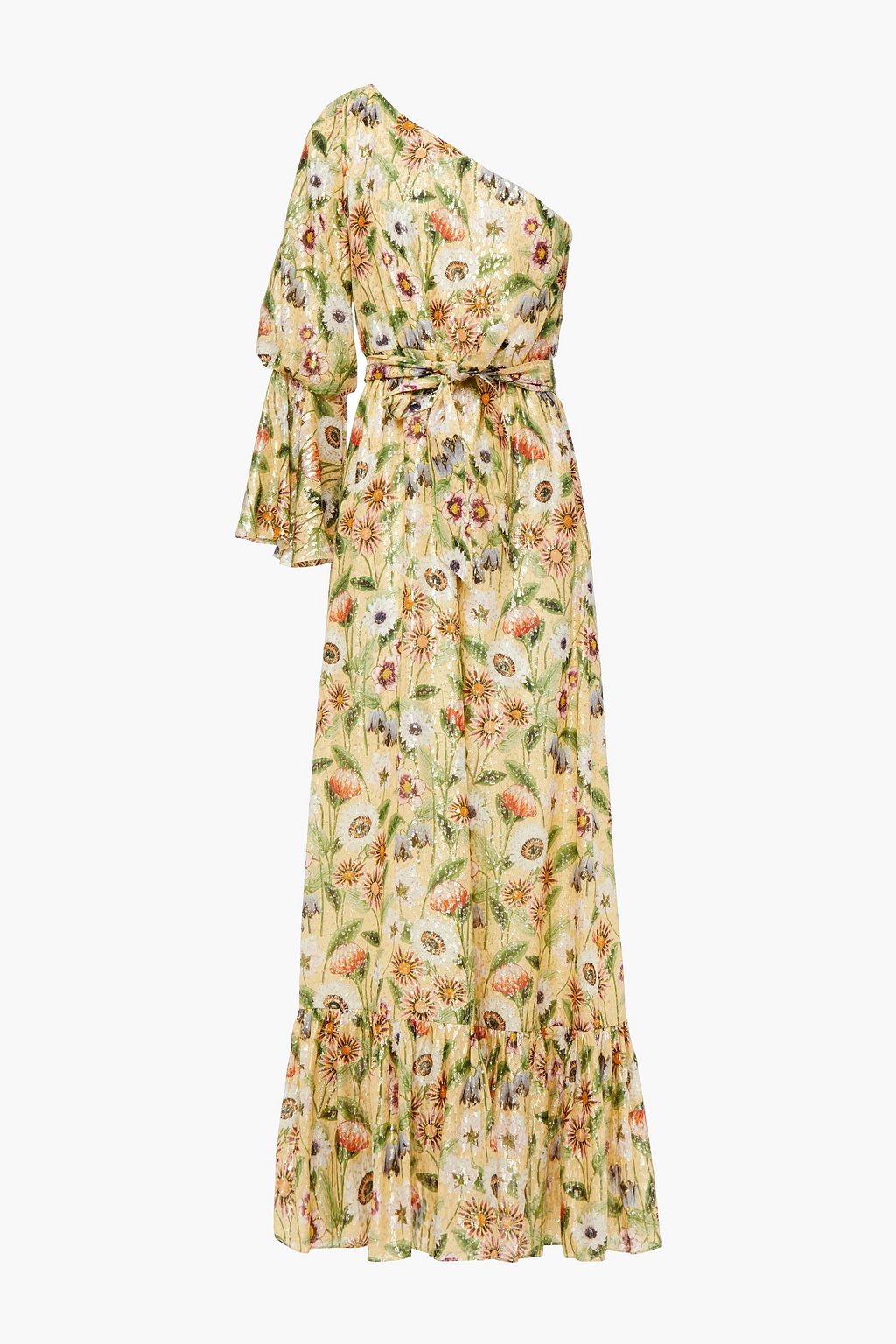 silk-blend maxi dress 