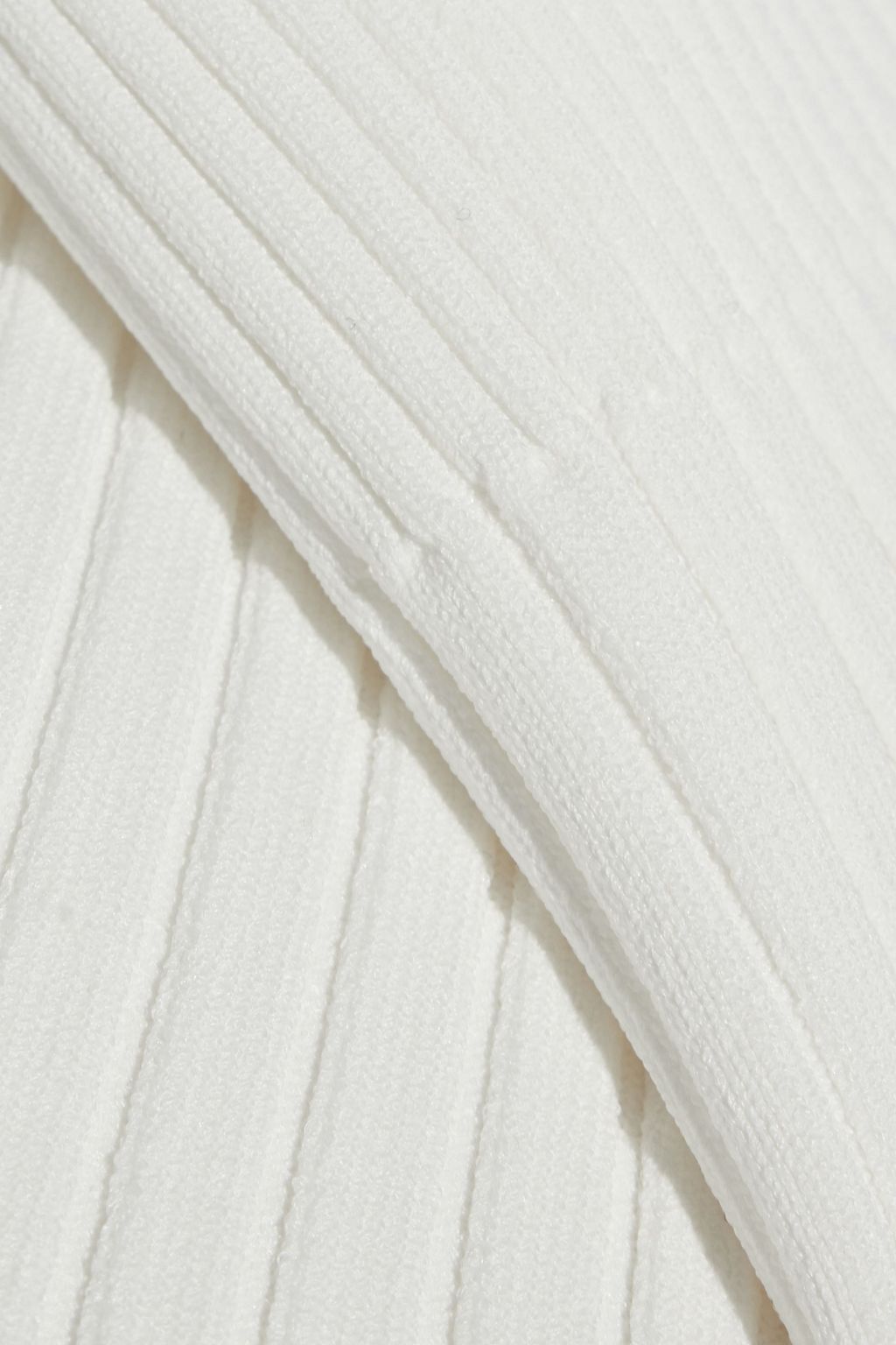 HERVÉ LÉGER Ribbed-knit midi skirt