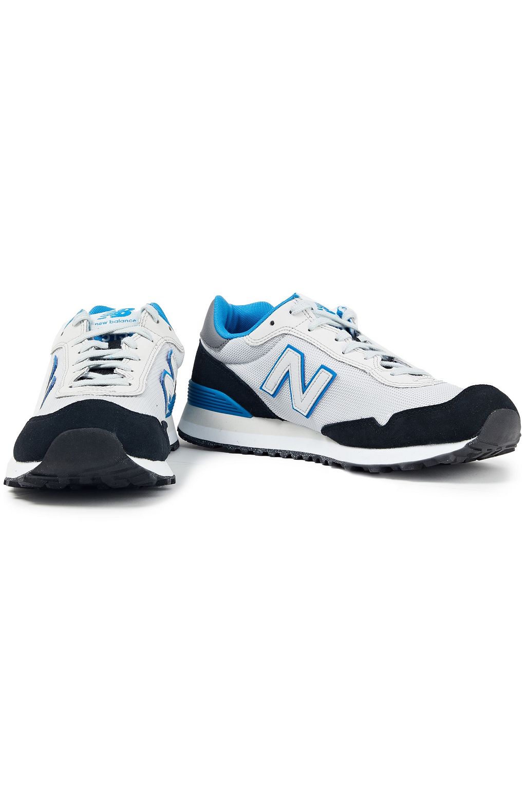 NEW BALANCE Logo-appliquéd leather, mesh and suede sneakers