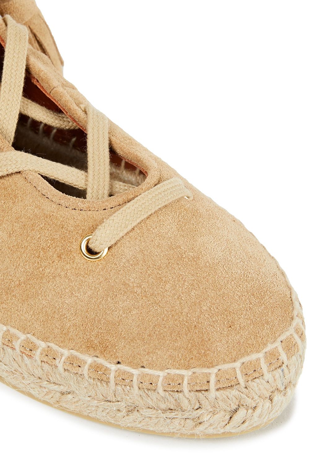 ALTUZARRA Gus shearling-trimmed suede espadrille ankle boots