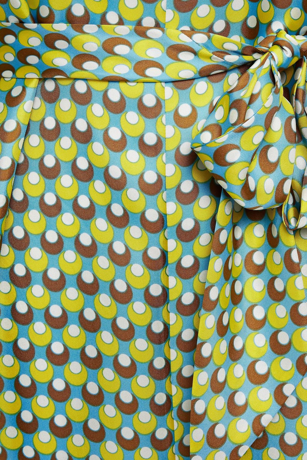 DIANE VON FURSTENBERG Caris belted floral-print silk-twill maxi dress