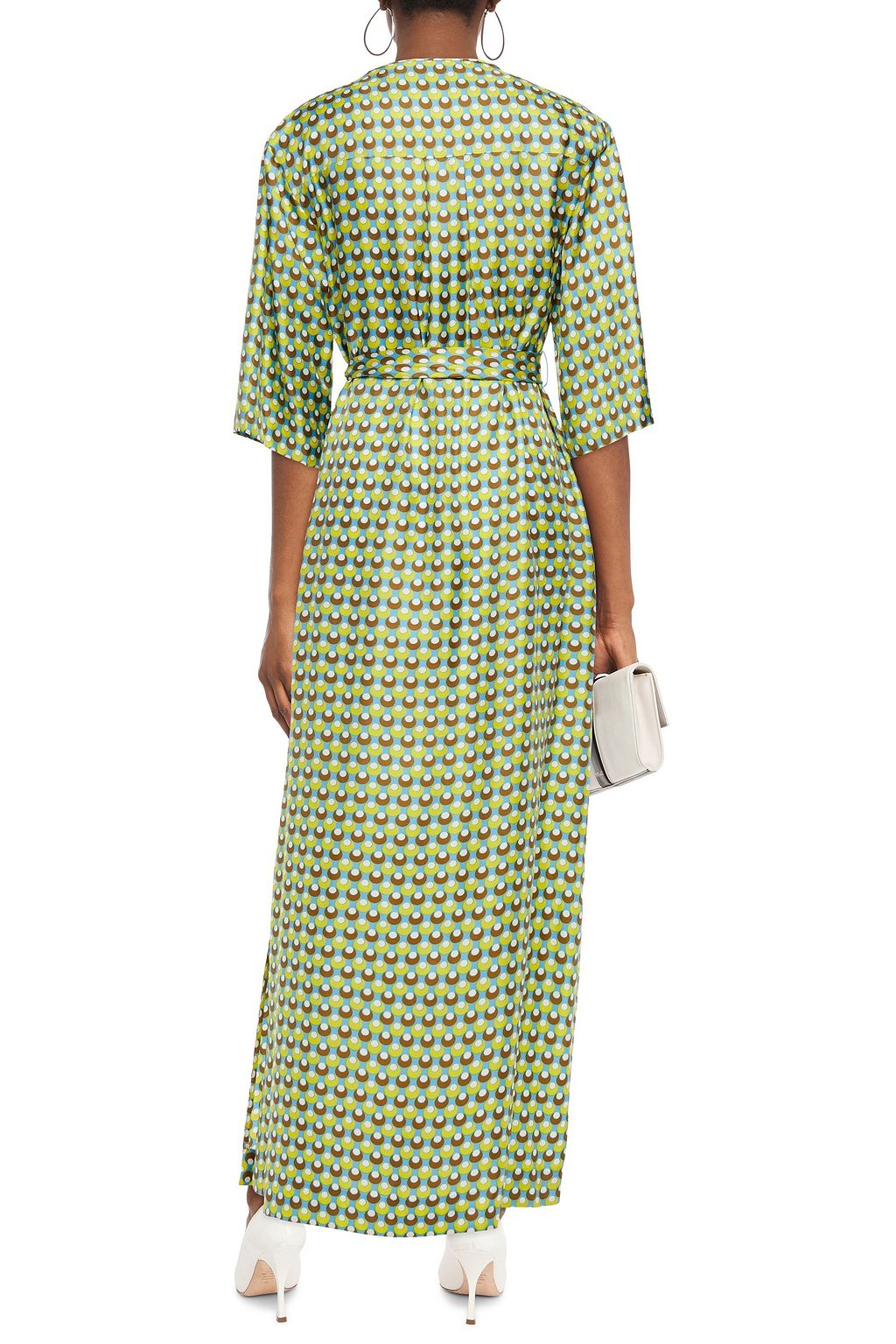 DIANE VON FURSTENBERG Caris belted floral-print silk-twill maxi dress