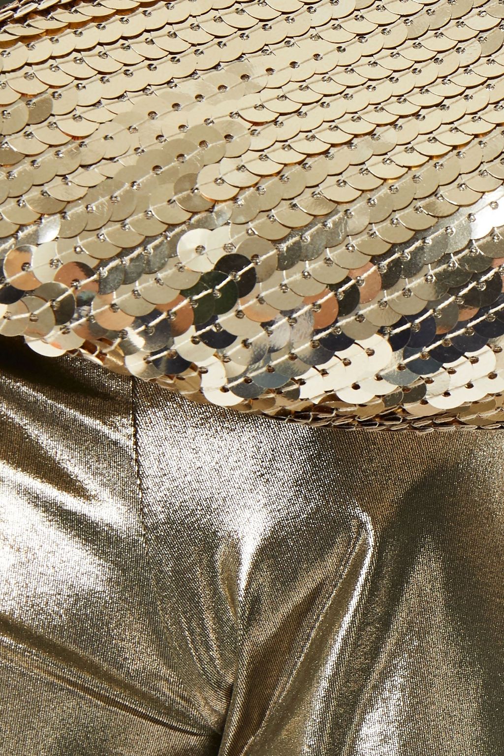 RICK OWENS Layered sequin-embellished stretch-jersey mini dress