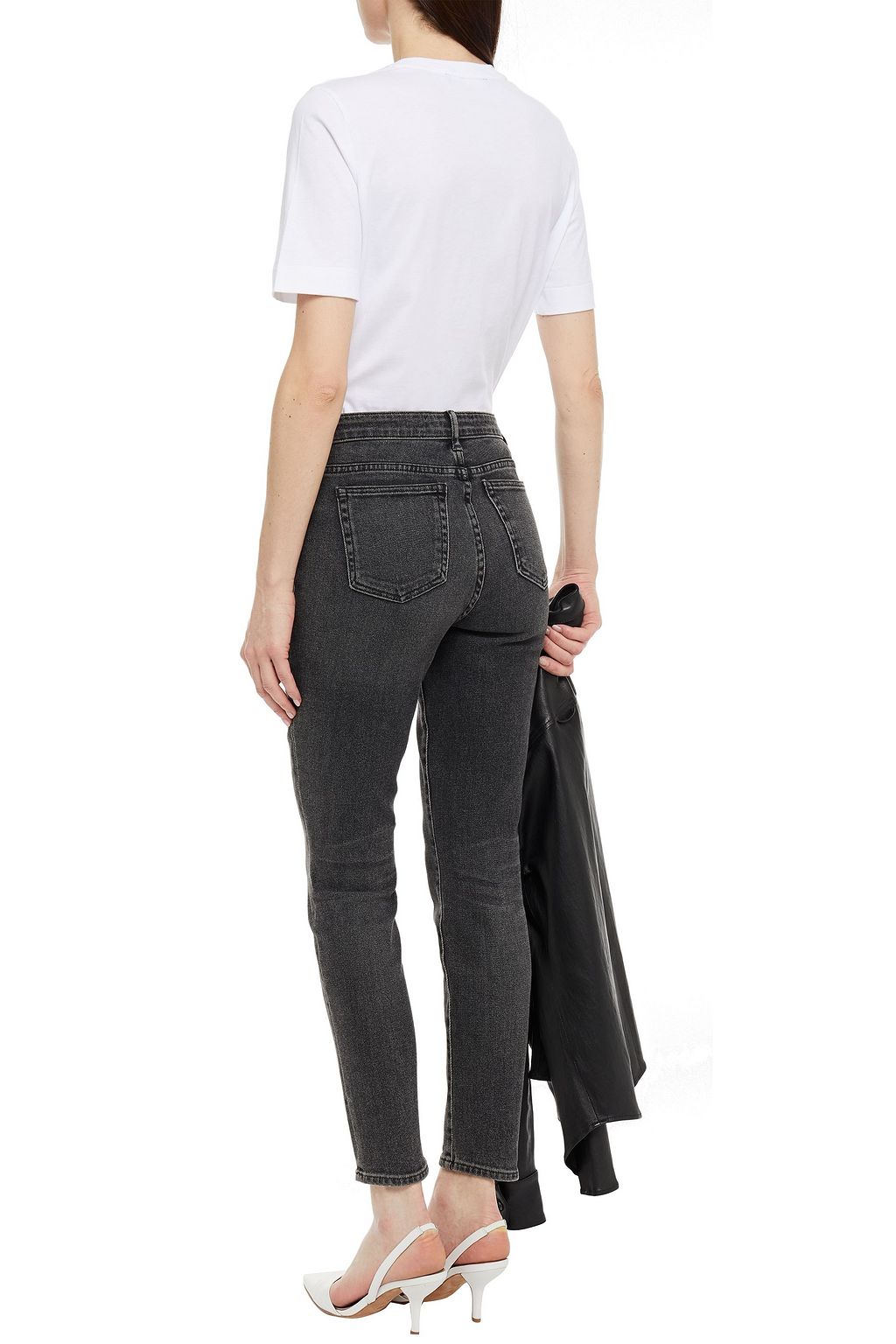 LOVE MOSCHINO Glittered printed cotton-jersey T-shirt
