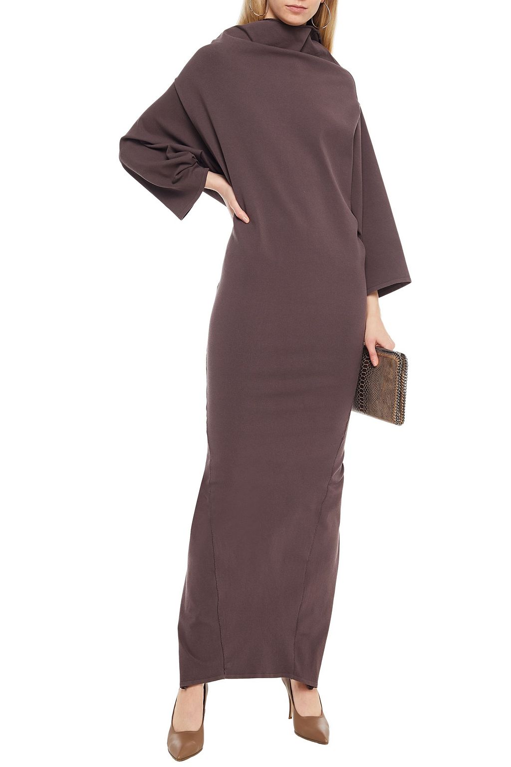 RICK OWENS Stretch-ponte maxi dress