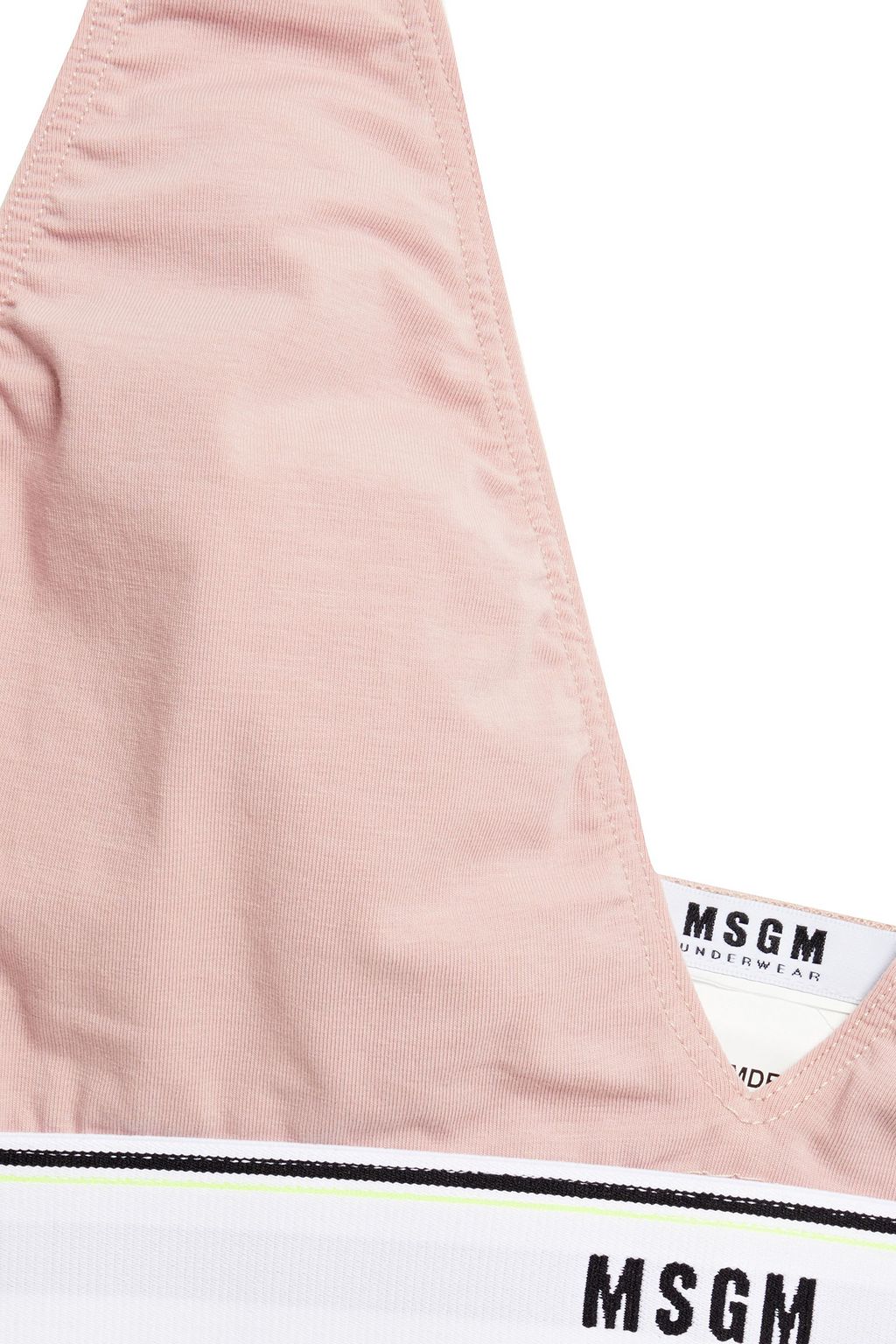 MSGM Stretch-cotton jersey sports bra