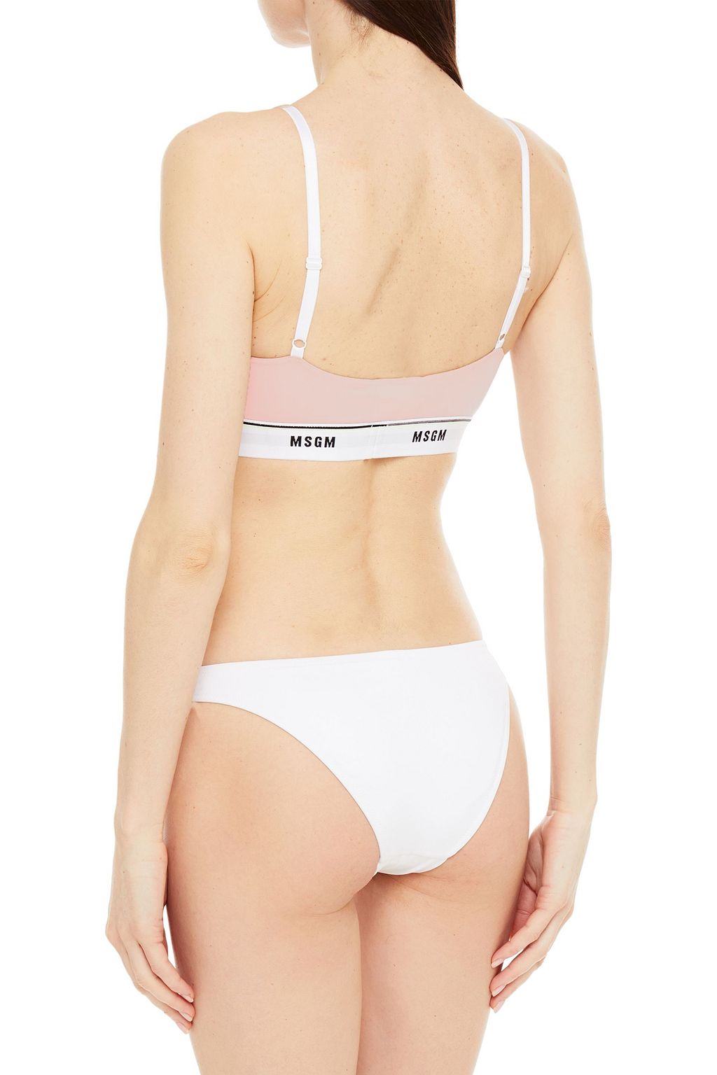 MSGM Stretch-cotton jersey sports bra