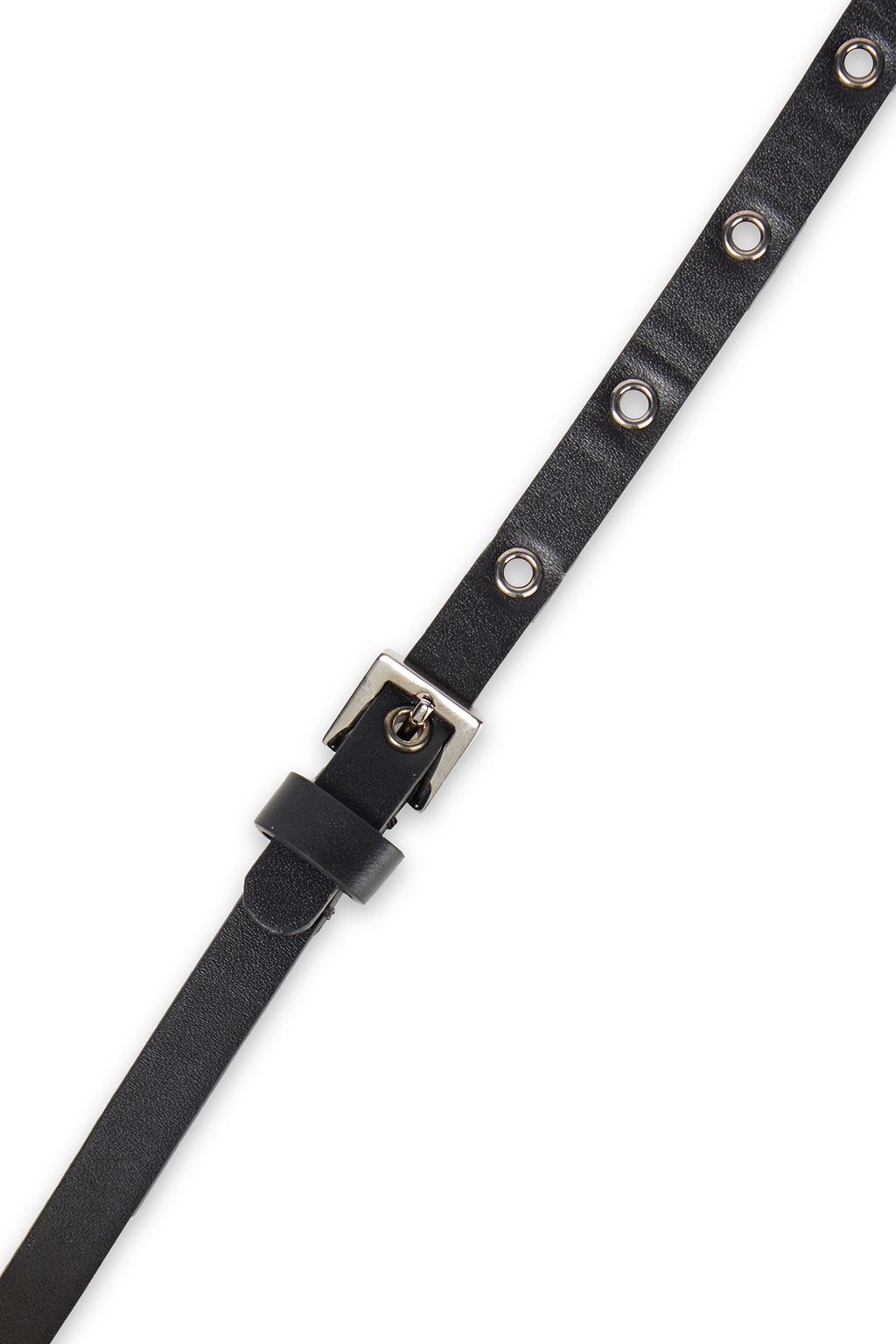 RED(V) Embellished textured-leather belt