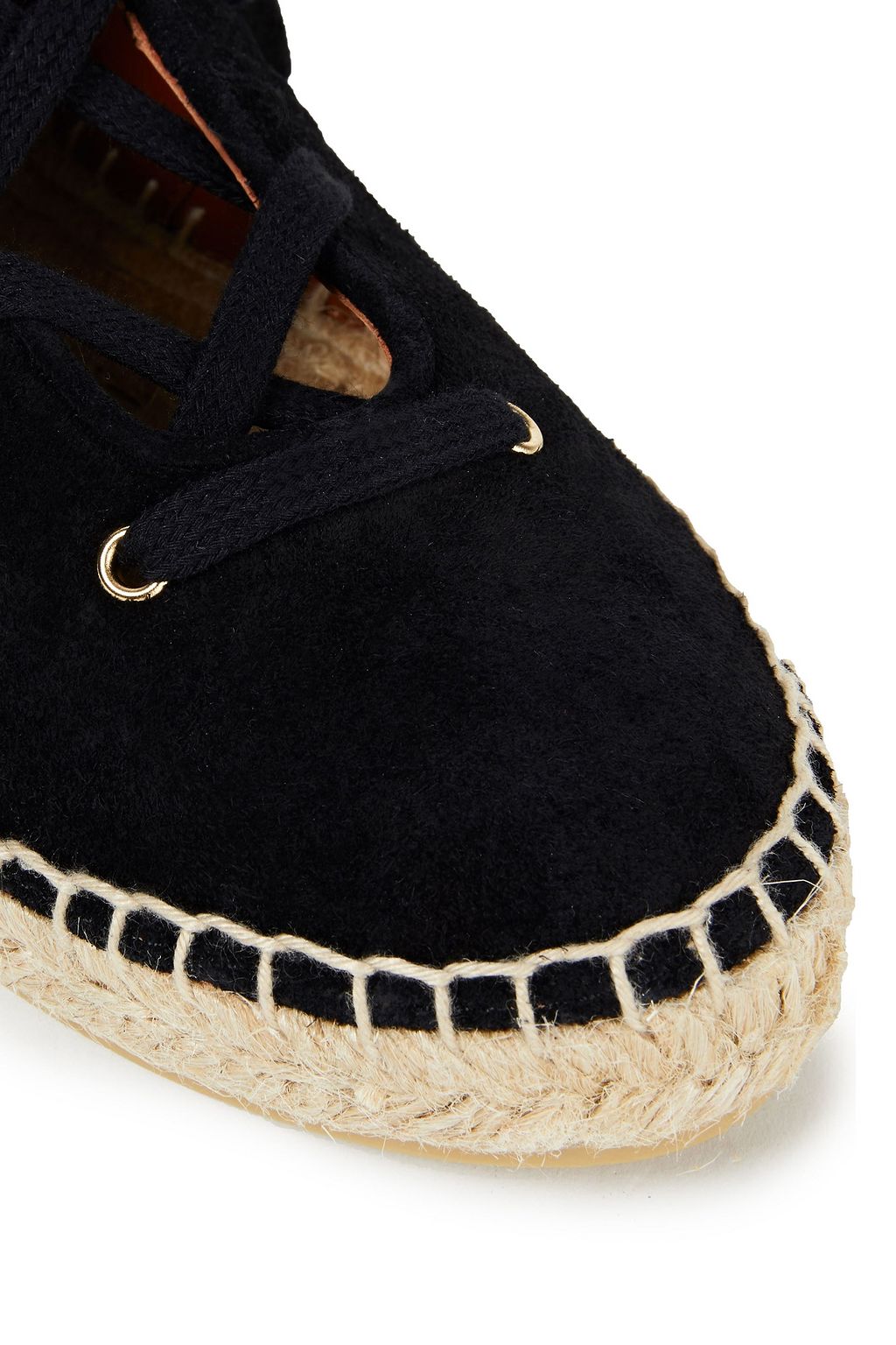 ALTUZARRA Gus shearling-trimmed suede espadrille ankle boots
