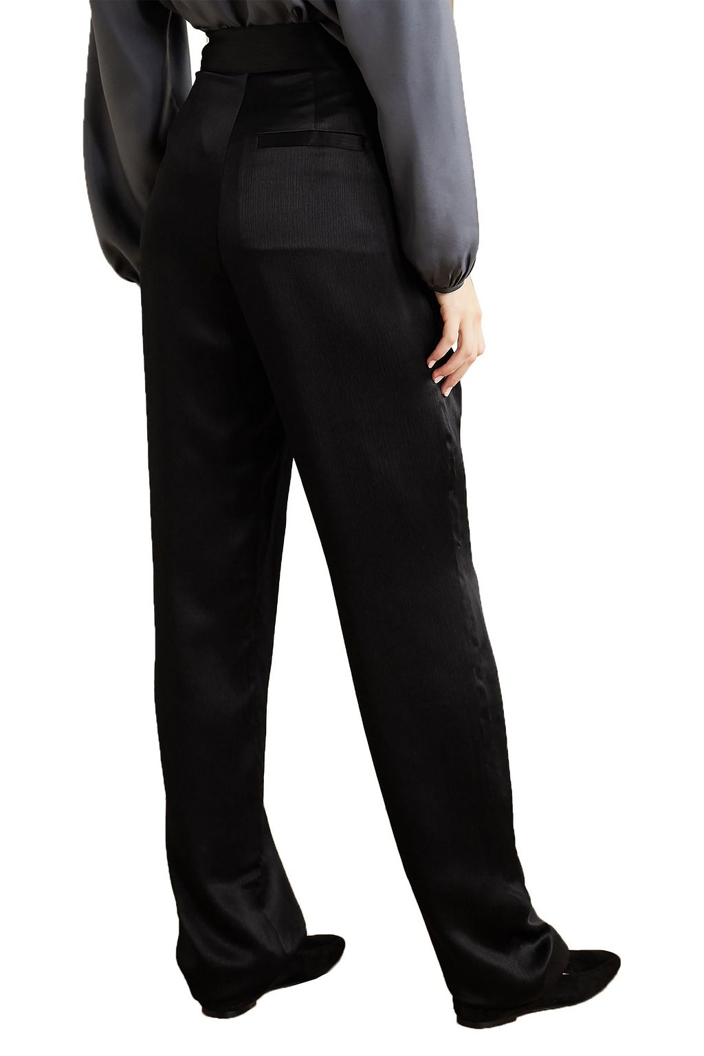 TOVE Remi silk-crepon straight-leg pants