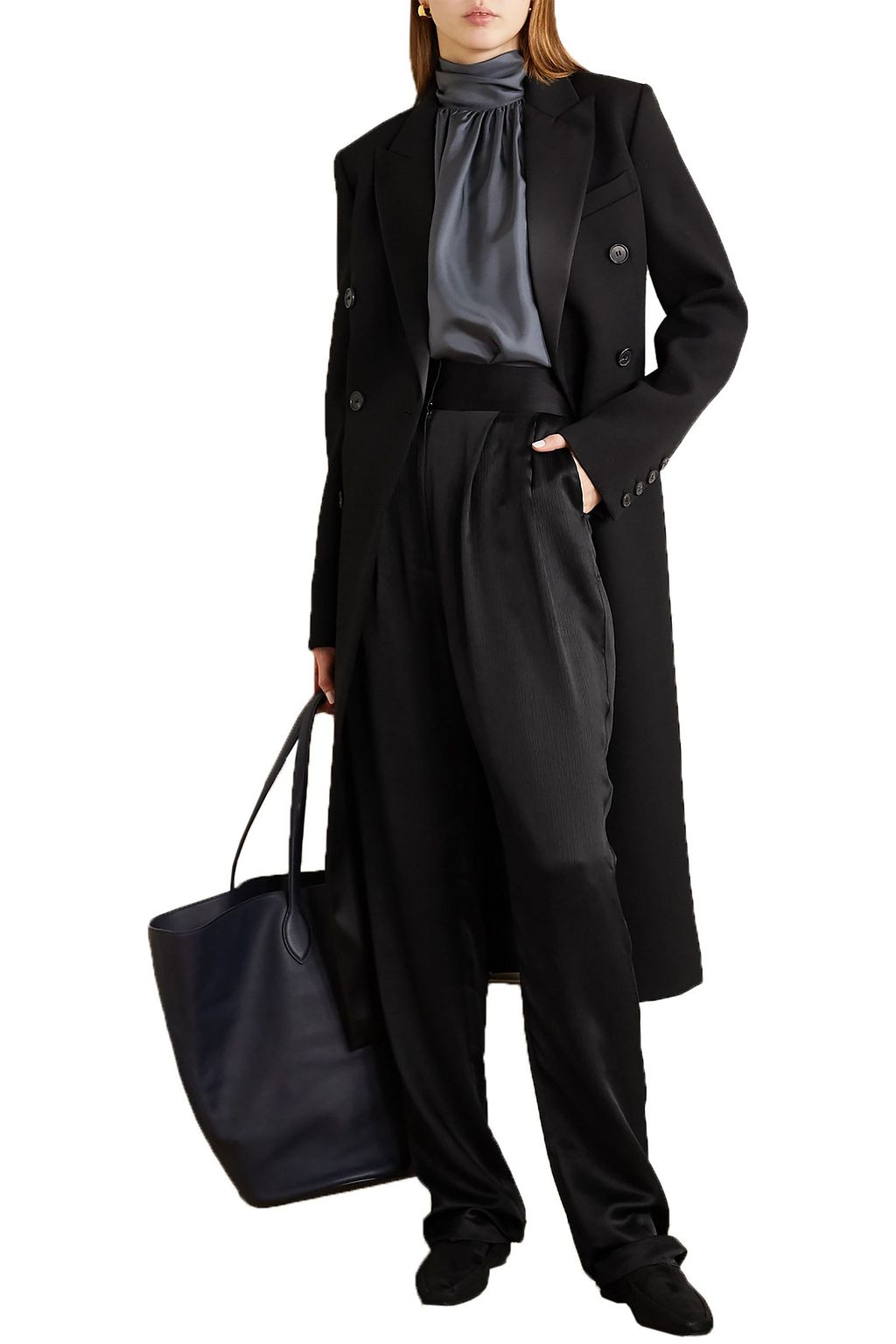 TOVE Remi silk-crepon straight-leg pants
